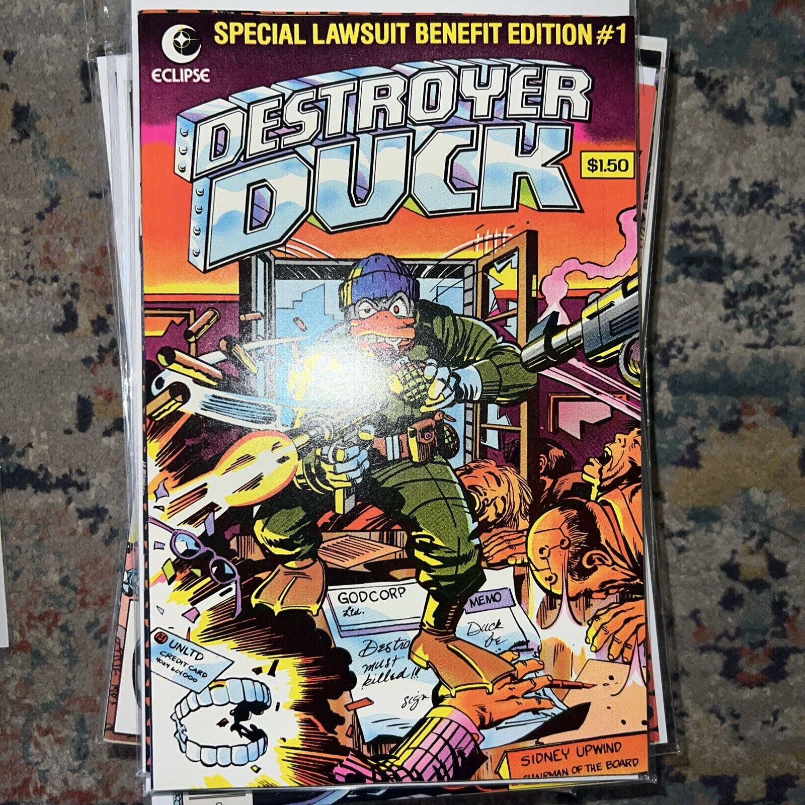 Destroyer Duck #1 (1982 ECLIPSE COMICS) 1st App of Groo The Wanderer NM