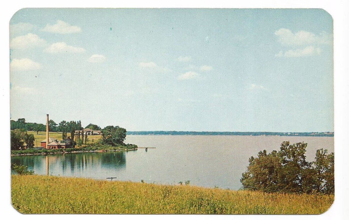 Geneva NY Postcard Seneca Lake Glass Factory Bay