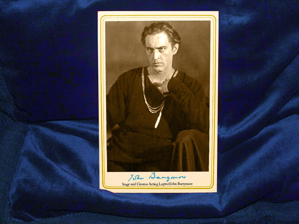 JOHN BARRYMORE Stage & Cinema Acting Legend Hamlet 1922 Cabinet Card Drama