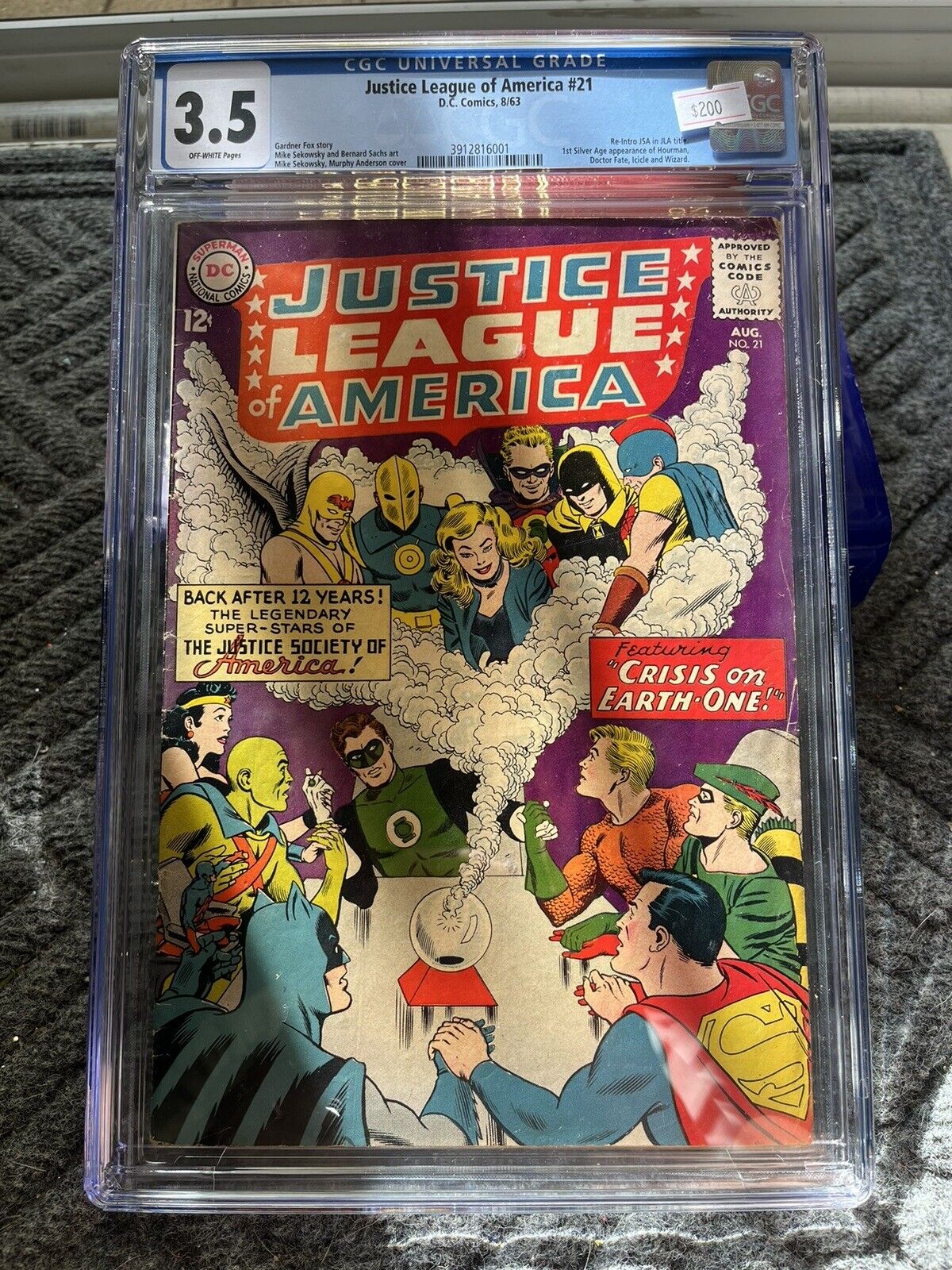 Justice League of America #21 (1963) CGC 3.5 - 1st Silver Age Justice Society