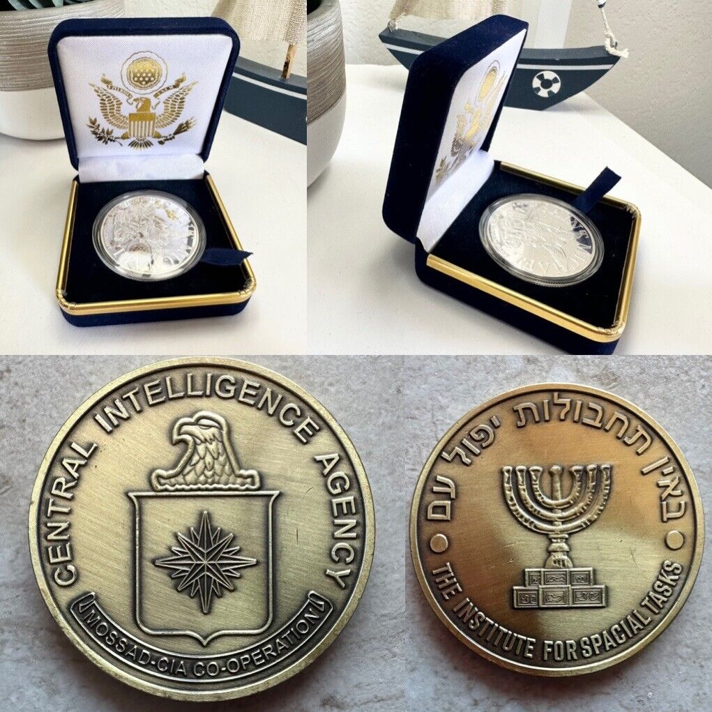 ISRAELI INTELL MOSSAD,  CIA   Secret Joint Counterterrorism Cooperation Coin