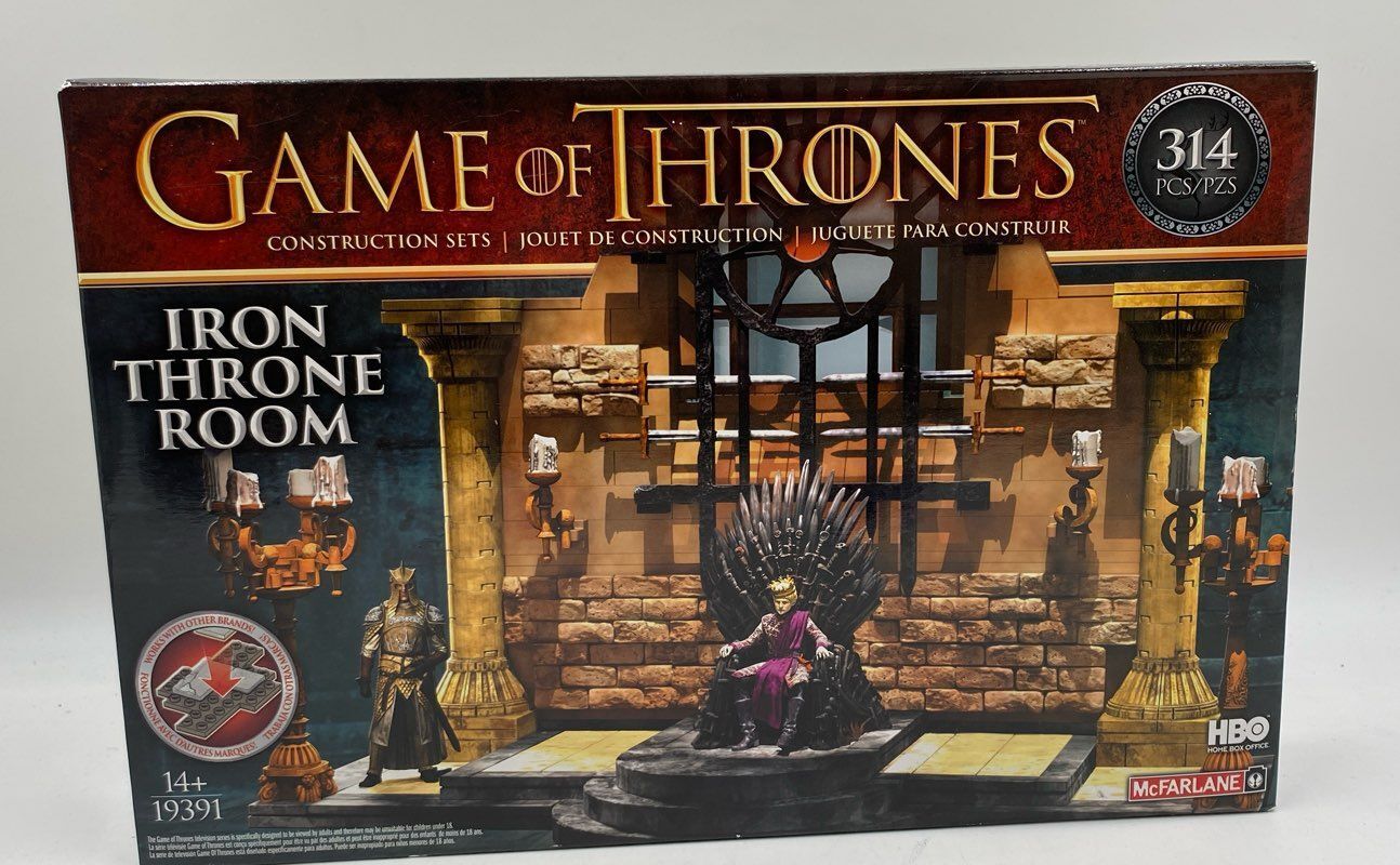McFarlane Toys 19391 HBO Game Of Thrones Iron Throne Room 314pc Construction Set