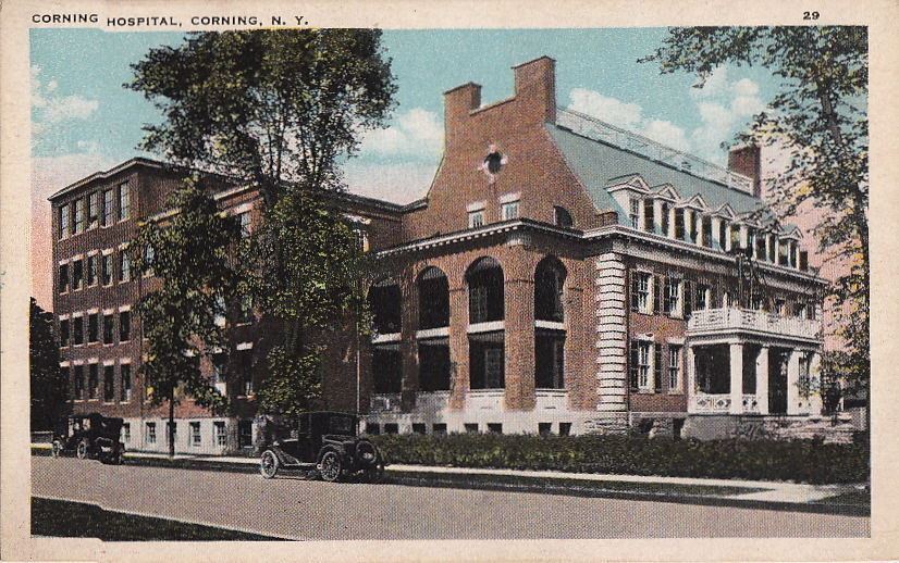  Postcard Corning Hospital Corning NY 