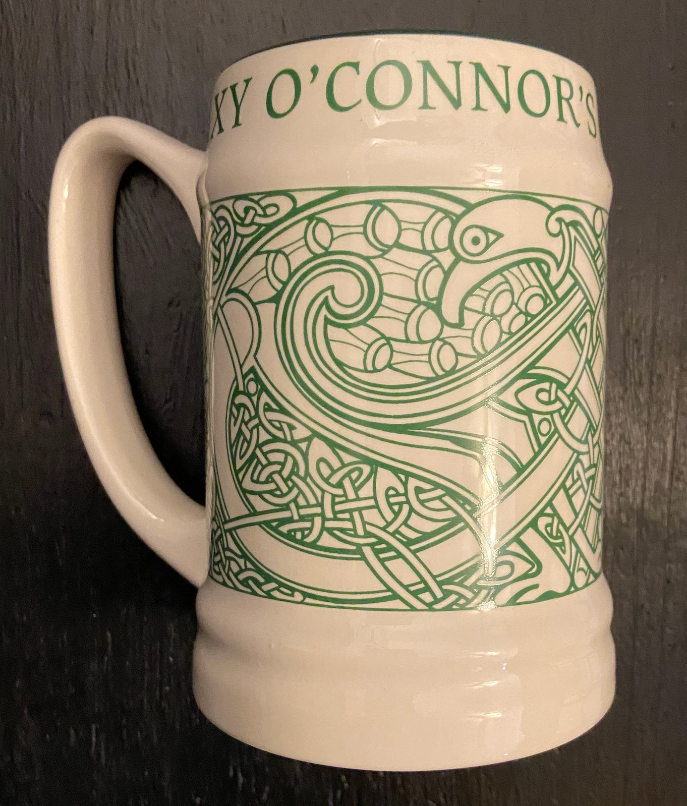 Irish Pub Celtic Design Beer Mug - Waxy O\'Connor\'s, London - Circa 1999