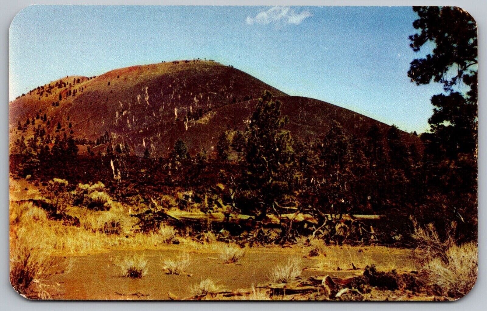 Sunset Crater National Monument Flagstaff Arizona Mountains Vintage UNP Postcard
