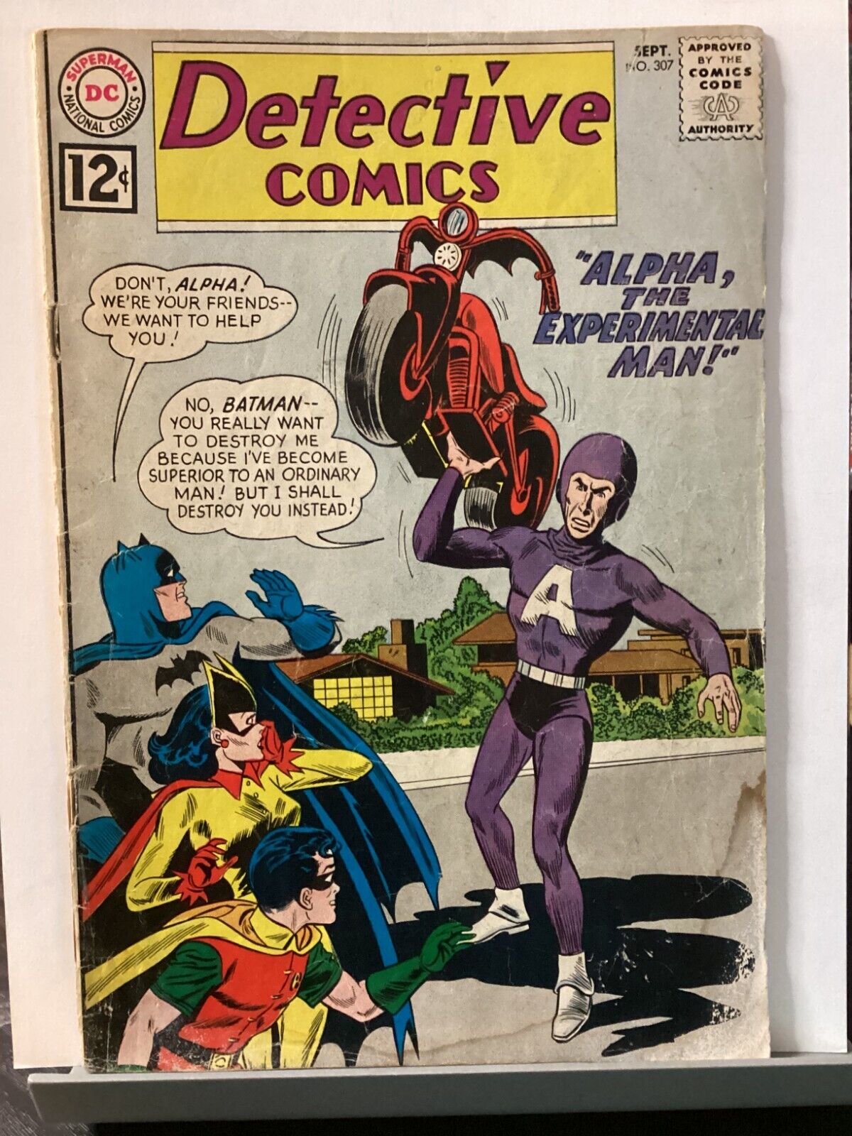DETECTIVE COMICS #307 DC 1962 ALPHA EXPERIMENTAL MAN MOLDOFF SILVER AGE BATMAN