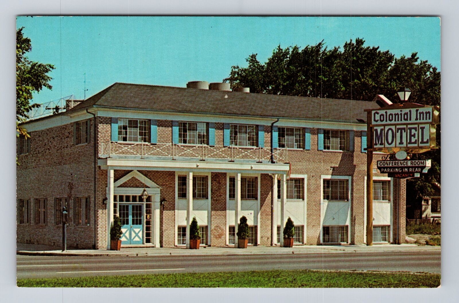 Detroit MI-Michigan, Colonial Inn Motel, Advertising, Antique Vintage Postcard