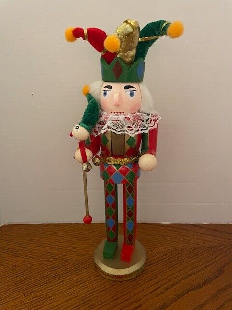 Moscow Ballet\'s Great Russian Nutcracker Handcrafted Wooden Harlequin in box