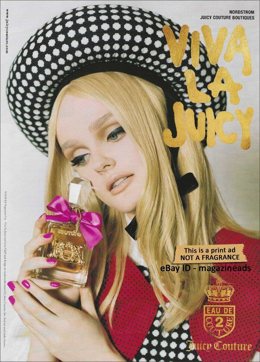 JUICY COUTURE Fragrances 1-Page PRINT AD 2010 LISA CANT pretty girl blonde hair