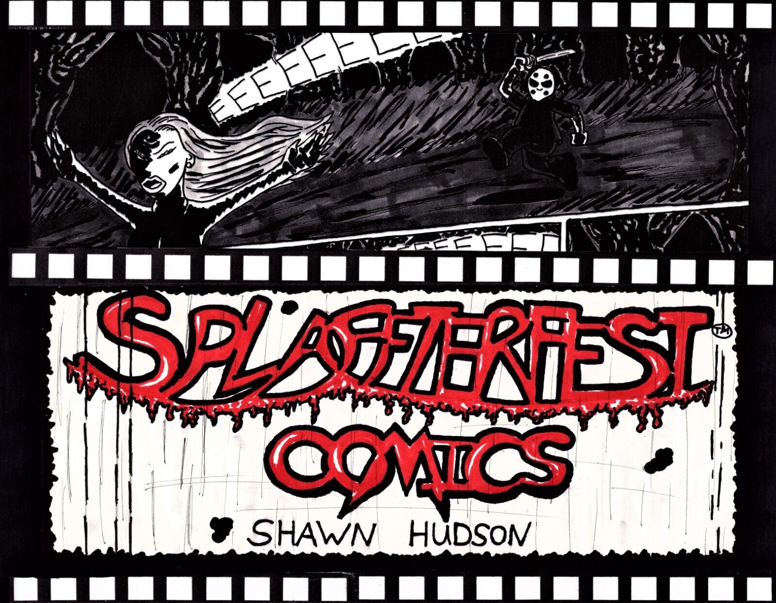SPLAFFTERFEST COMICS VOL 1 BY SHAWN HUDSON COMIC BOOK STRIPS HUMOR HORROR BOOK