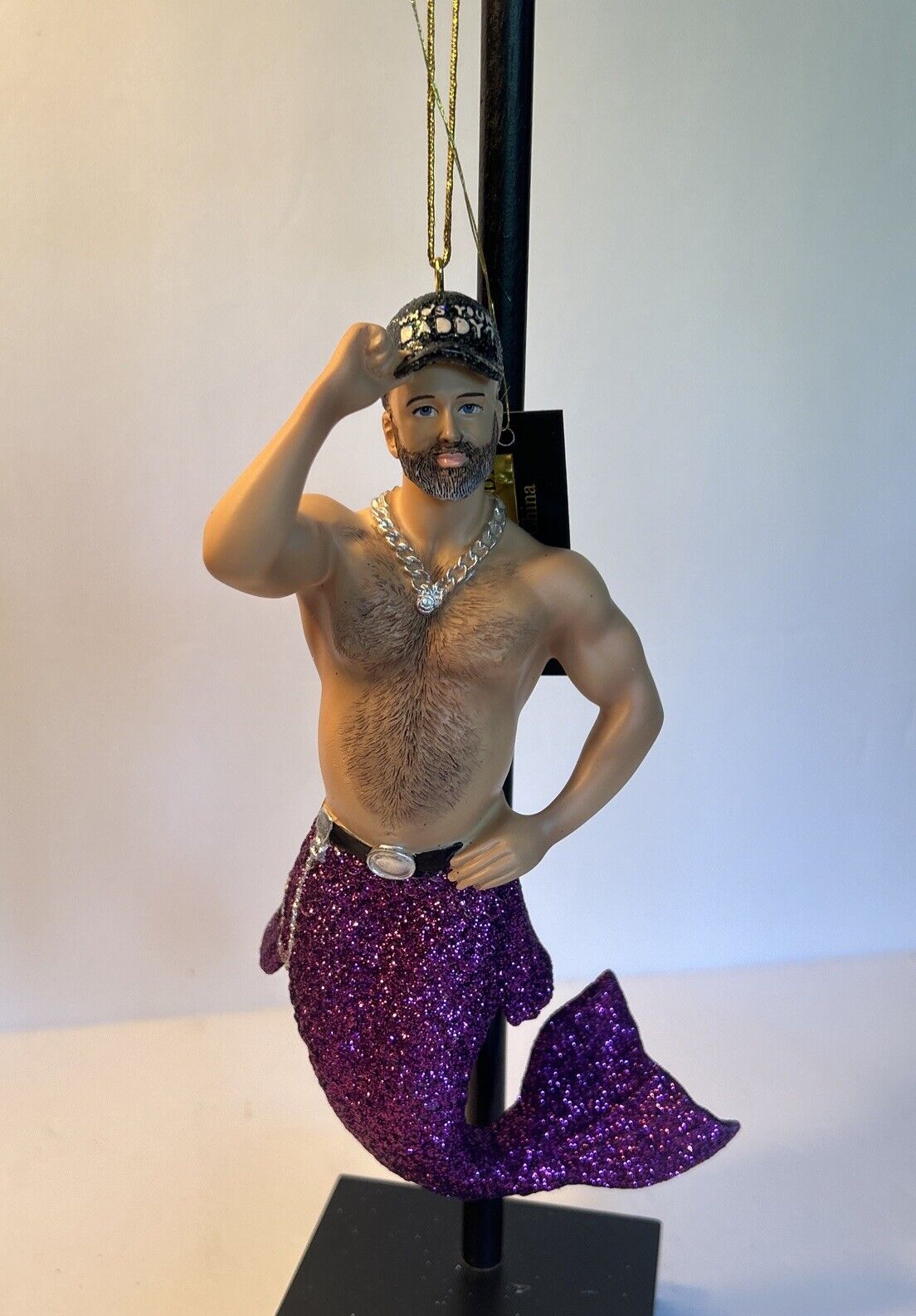 2018 December Diamonds Merman “WHO’S YOUR DADDY” Orn - NEW IN BOX