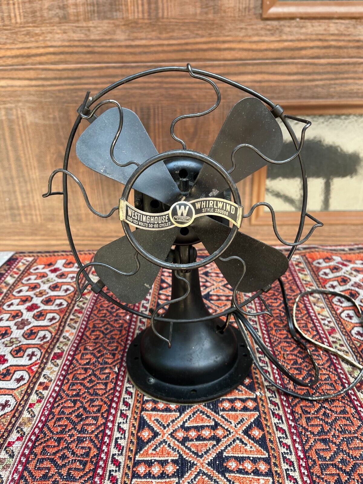ANTIQUE  WESTINGHOUSE ELECTRIC WHIRLWIND FAN CIRCA 1918\'s Style # 280598