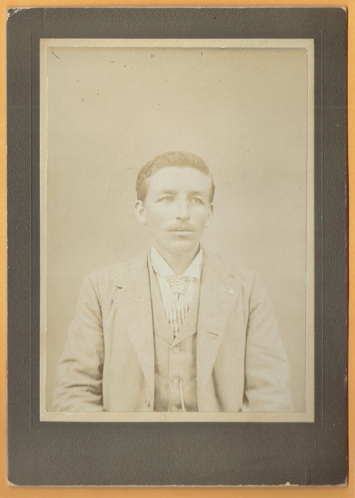 c1898 Cabinet Photo Identified ID\'d Sitter J.B. PENLAND of Columbia SC 3-pc suit