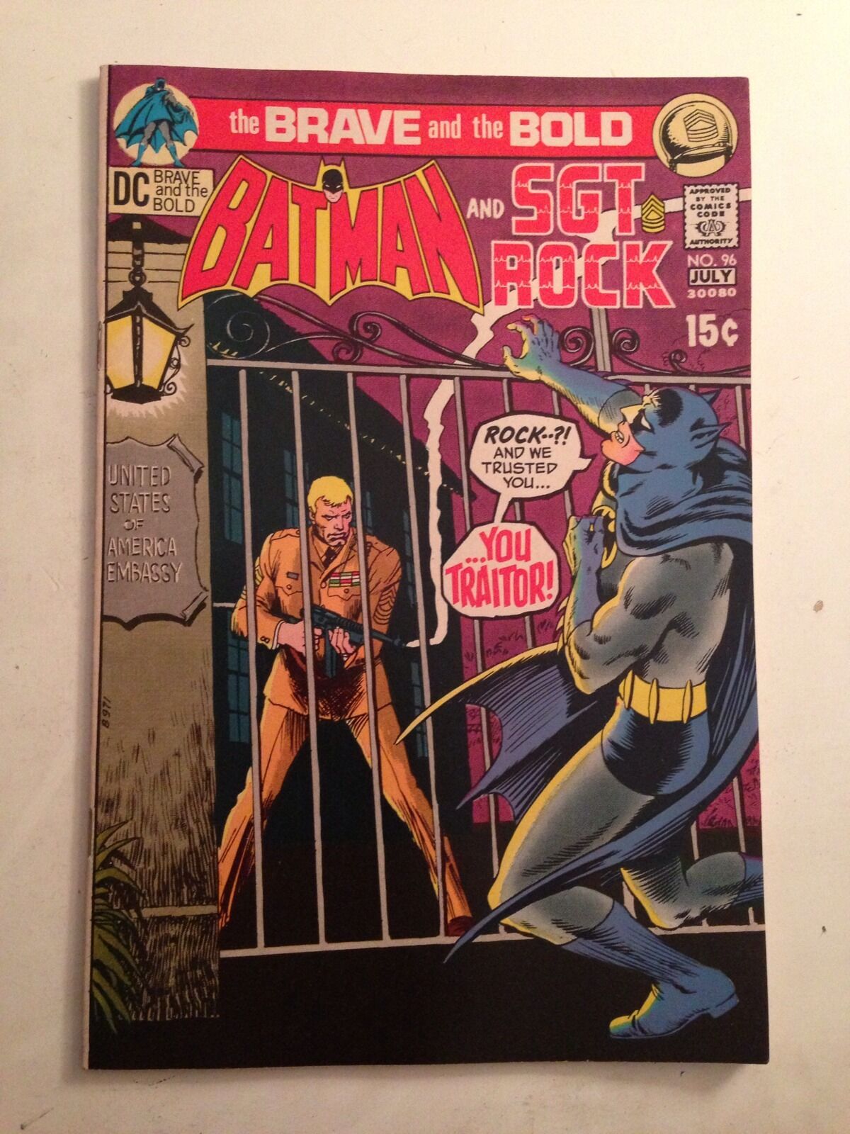 The Brave and the Bold #96/Bronze Age DC Comic/Batman & Sgt. Rock/NM