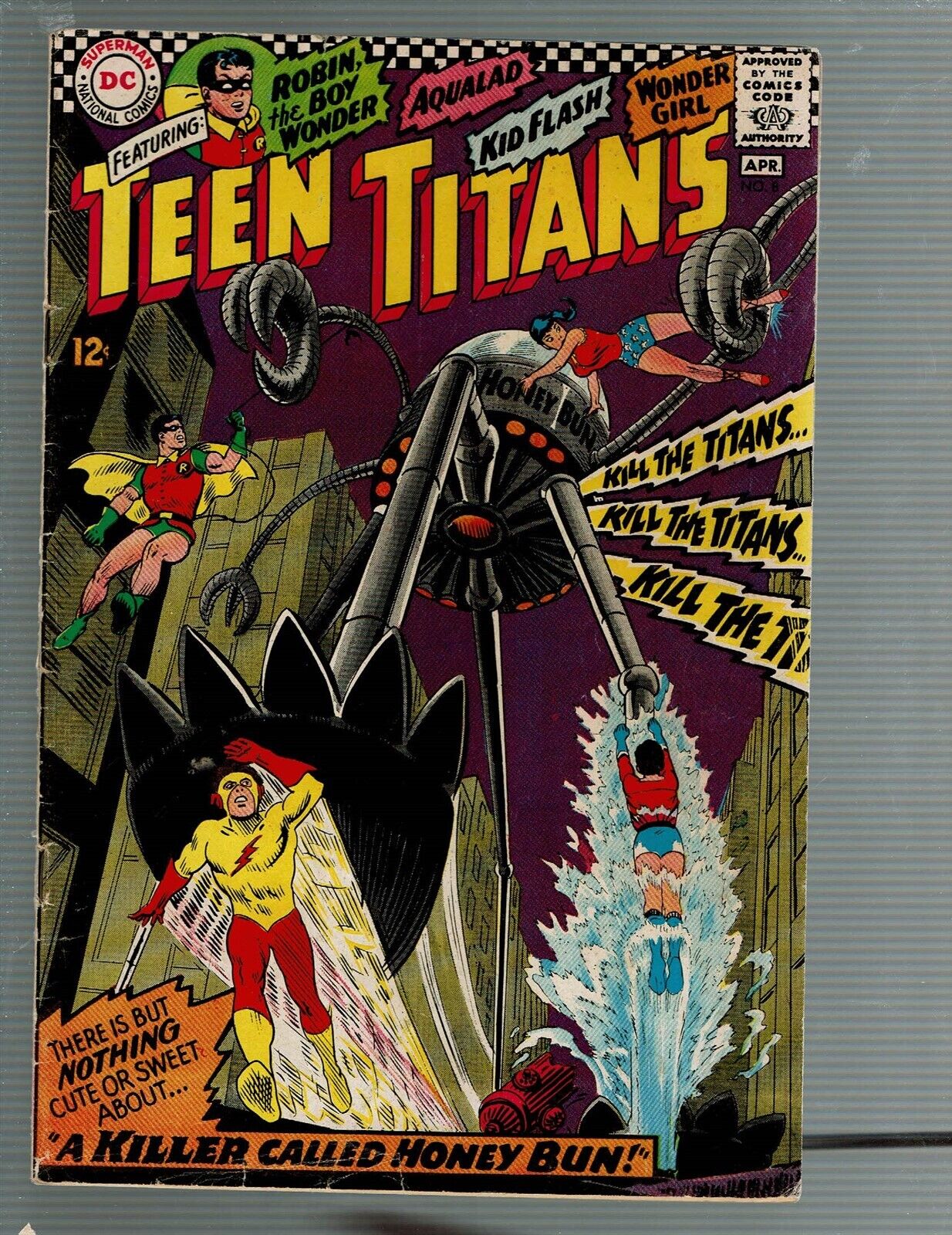 Teen Titans 8 The Killer Honey Bun 1966 F/F-