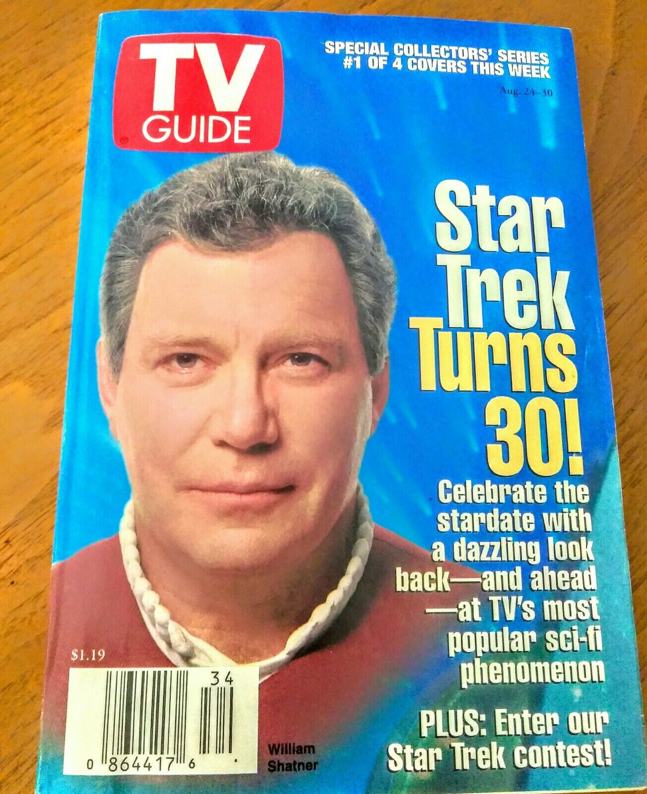 TV Guide Star Trek Turns 30 August 24-30 1996 Issue Special Collectors Series #1