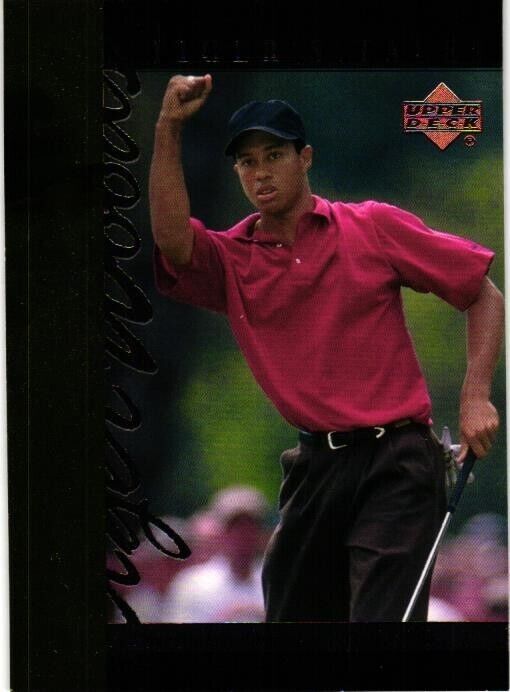 Tiger Woods 2001 Upper Deck Tiger's Tales Three Straight Amateurs for Tiger 1996