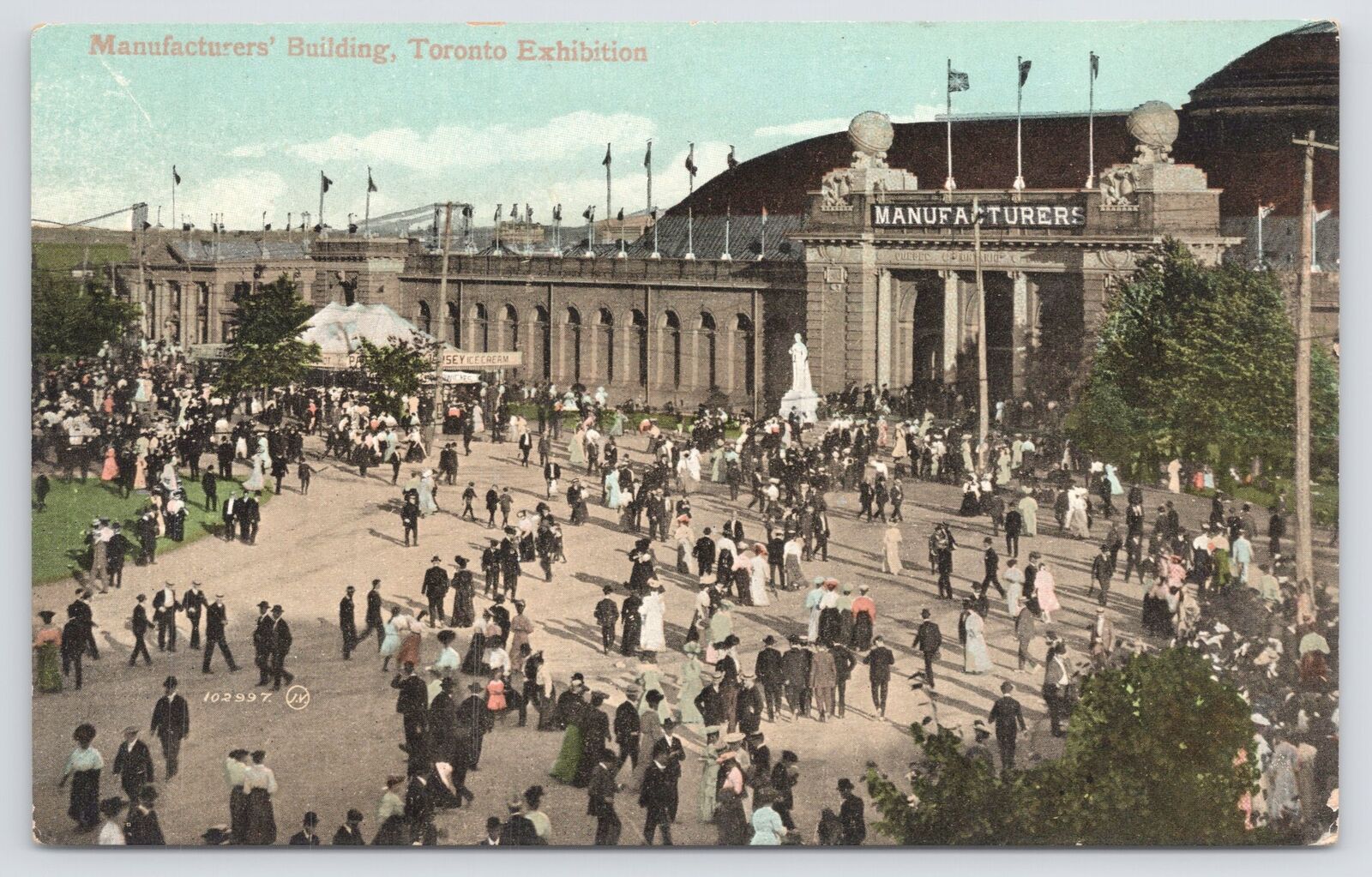 Toronto Ont Canada~Canadian Natl Expo~Manufacturer\'s Bldg~c1920~Vintage Postcard