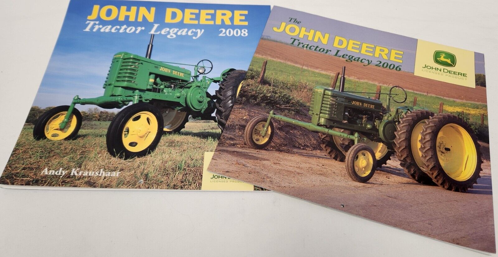 Vintage 2006 & 2008 John Deere Tractor Legacy Calendars