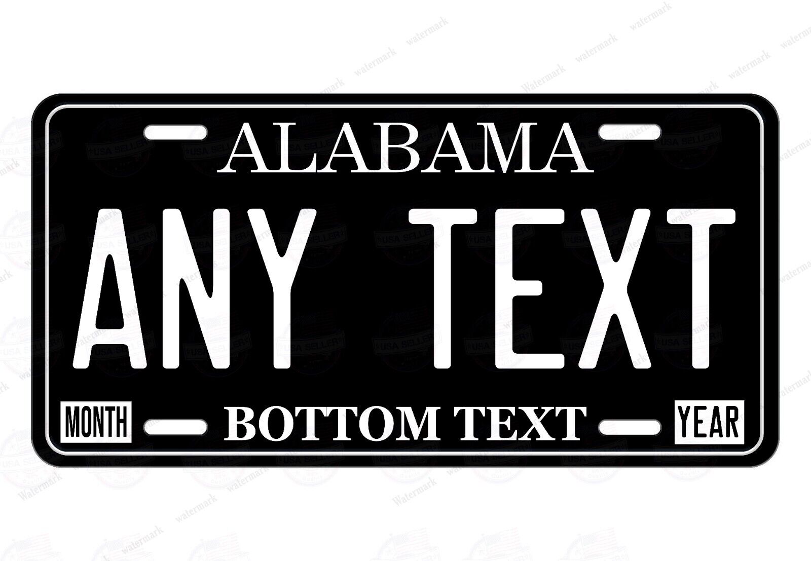 Alabama State License Personalized Plate For Auto Car Bike ATV Keychain Magnet