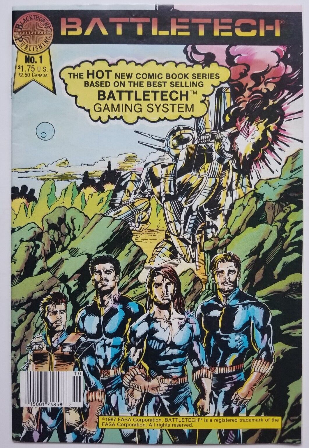Battletech #1 (Blackthorne Publishing, 1987)