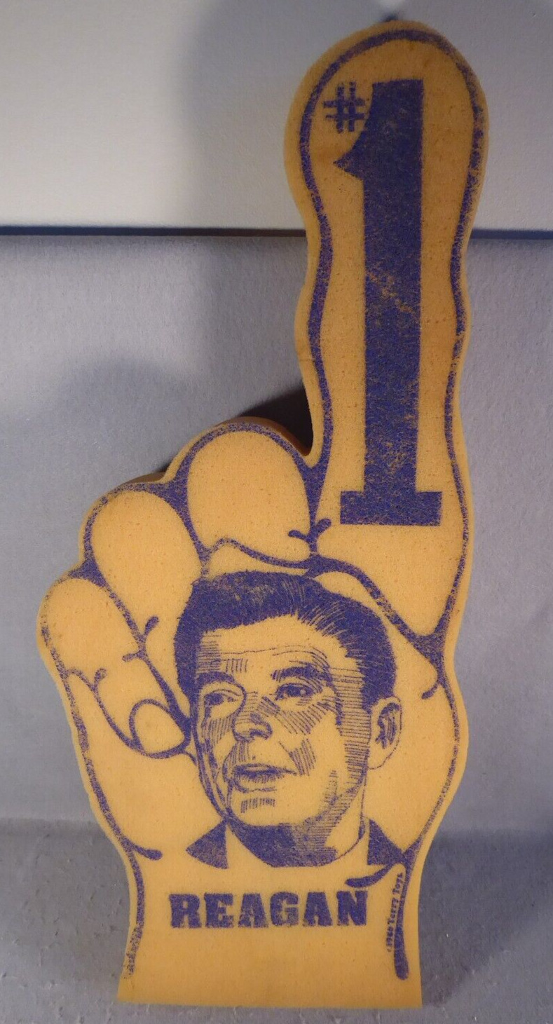 Ronald Reagan #1 Foam Finger Presidential Inaugural Day Jan 20 1981 Terry Toys