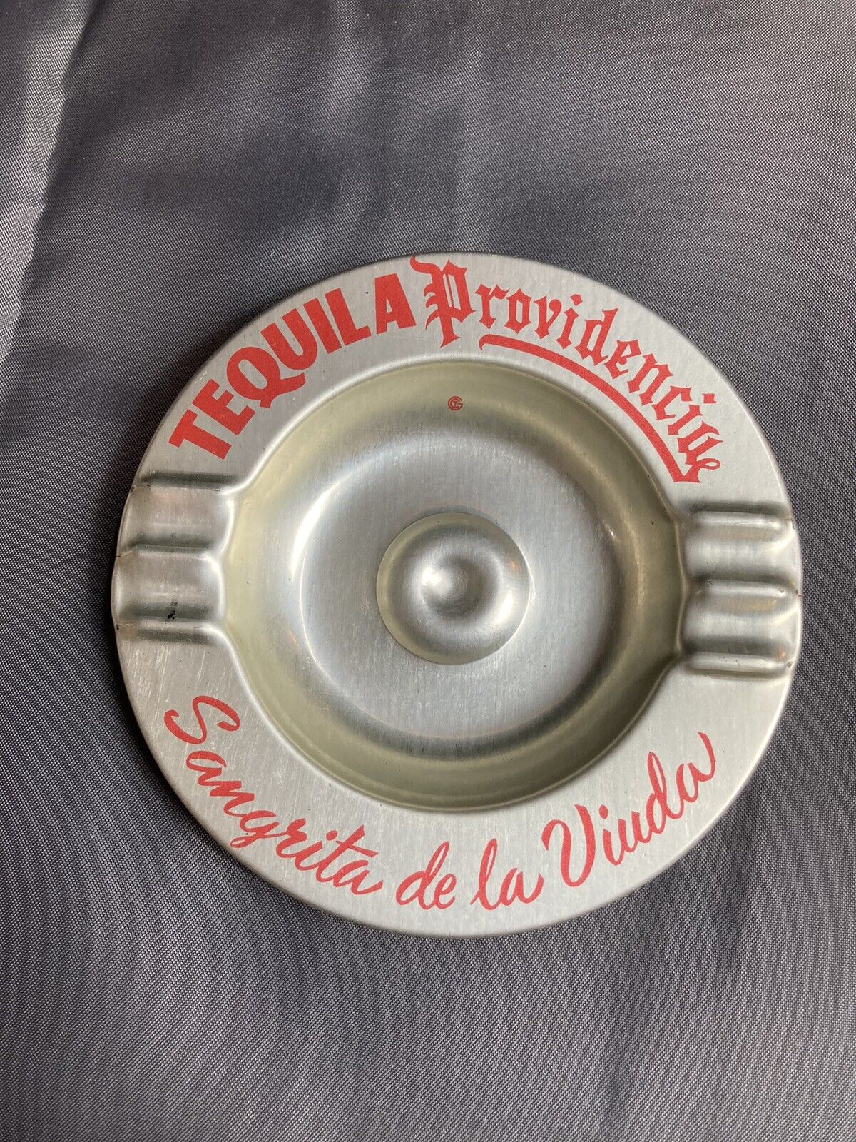 Vintage Tequila Providencia Advertising Ashtray Sangrita De La Viuda Metal 