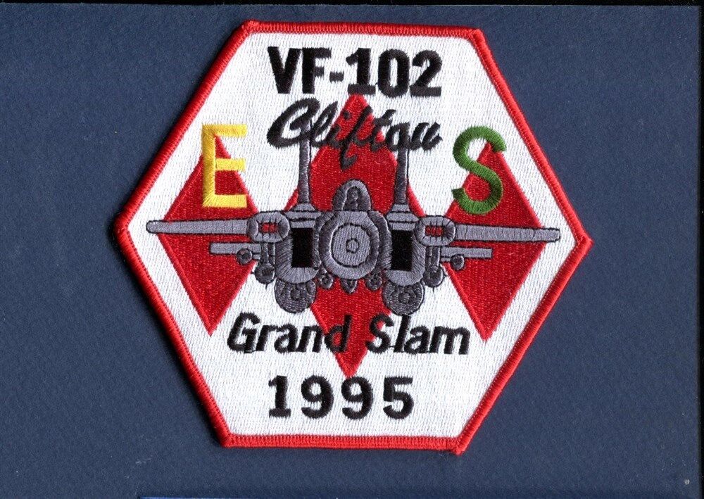 VF-102 DIAMONDBACKS 1995 Grand Slam E  S F-14 TOMCAT US Navy Squadron Patch