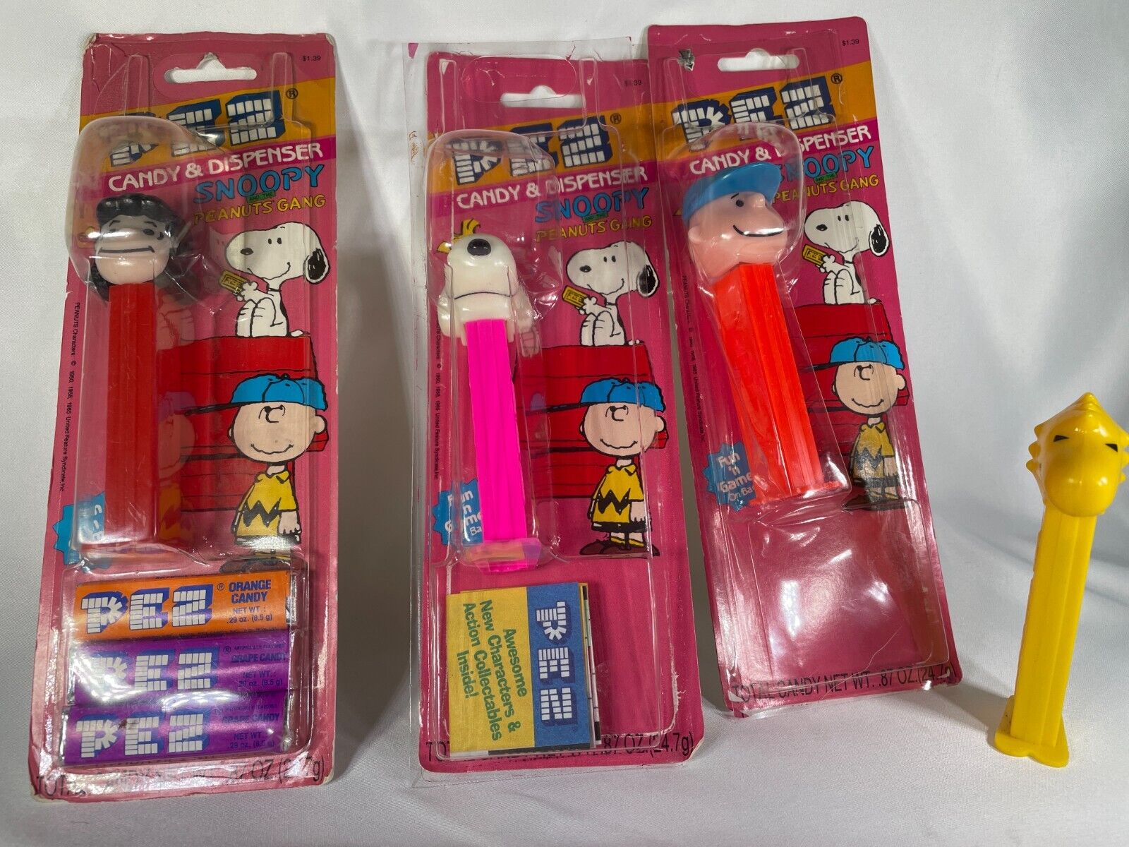 1990s PEZ Snoopy & Peanuts Gang Dispensers | Lot of 4 | Charlie Brown  #9326