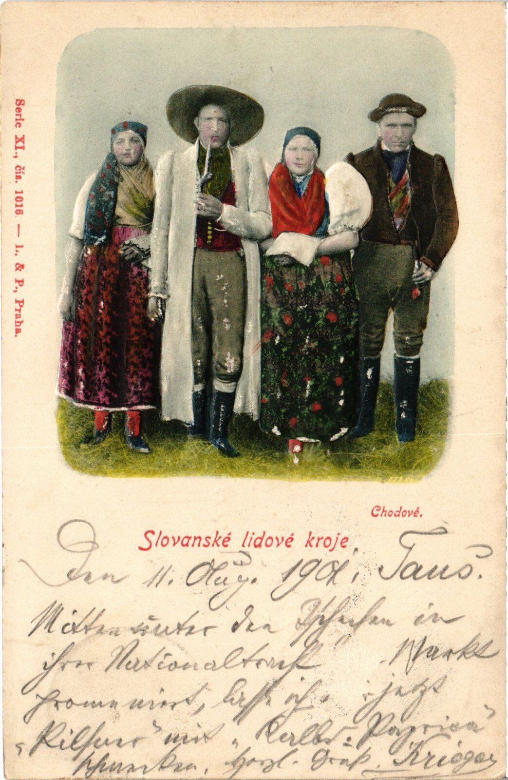 CPM AK Slovanske lidove kroje CZECHOSLOVAKIA (619348)