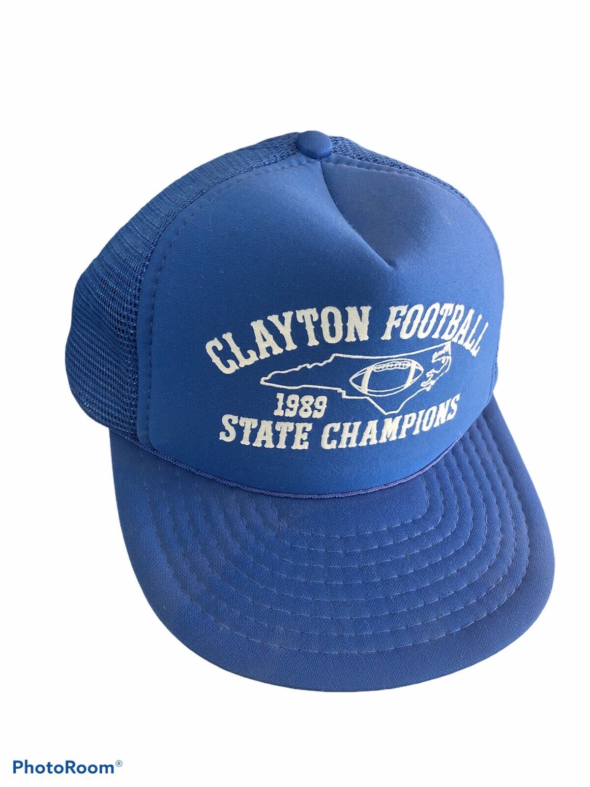 VINTAGE 1989 CLAYTON COMETS HIGH SCHOOL NC CAROLINA STATE FOOTBALL CHAMPIONS HAT