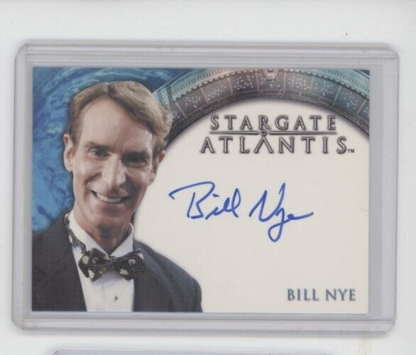 2009 Stargate Heroes Atlantis: Bill Nye AUTO Autograph Card Science Guy SIGNED