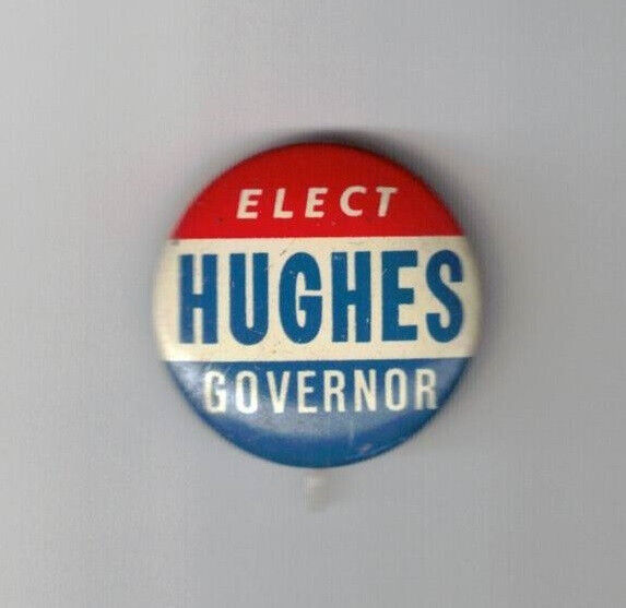 Richard Hughes New Jersey (D) Governor 1961-69 political pin button
