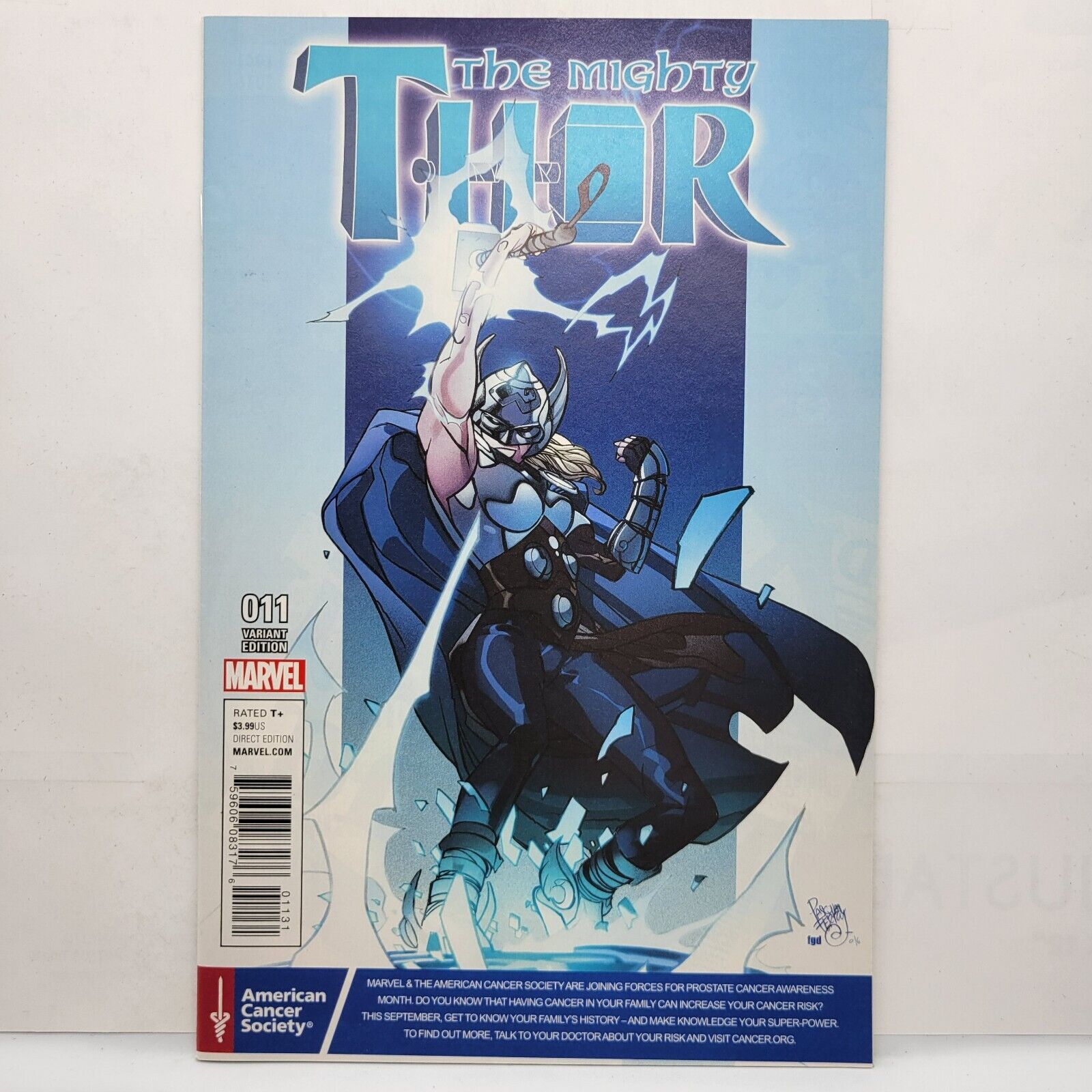 Mighty Thor Vol 2 #11 Variant Pasqual Ferry Prostate Awareness Month Marvel