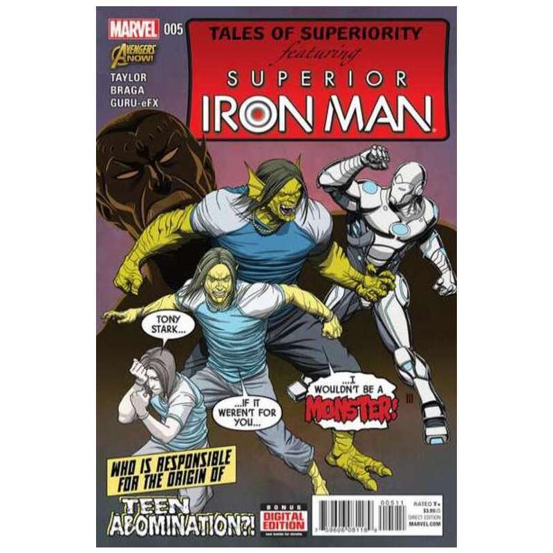 Superior Iron Man #5 in Near Mint condition. Marvel comics [z}
