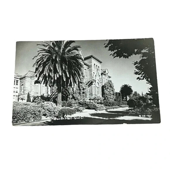 Postcard RPPC Bacon Hall University of California Berkley Vintage B392