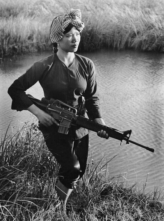 Vietnam  War  Photos --   Female Viet Cong (VC)