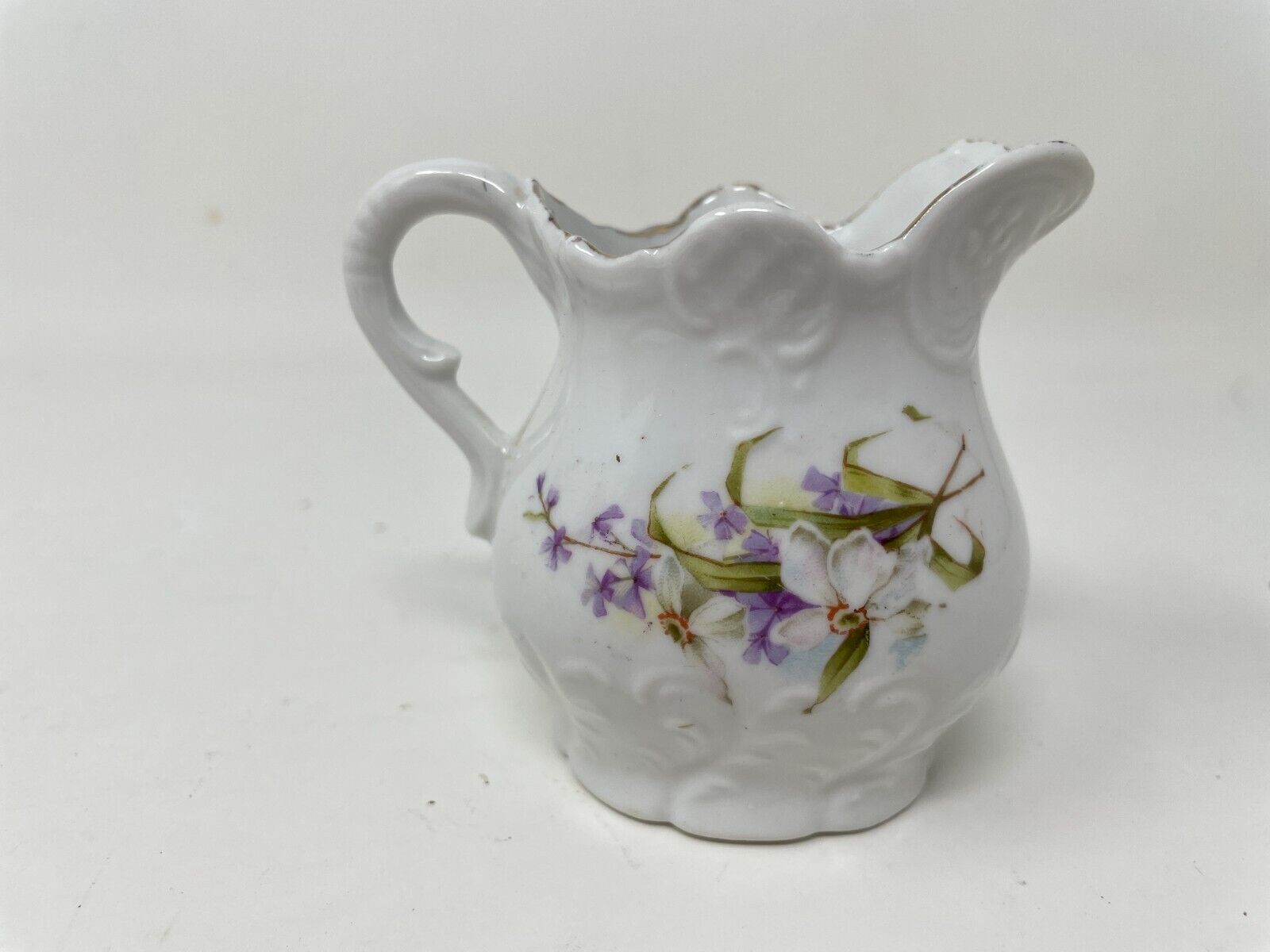 Vintage Floral Porcelain Mini Pitcher