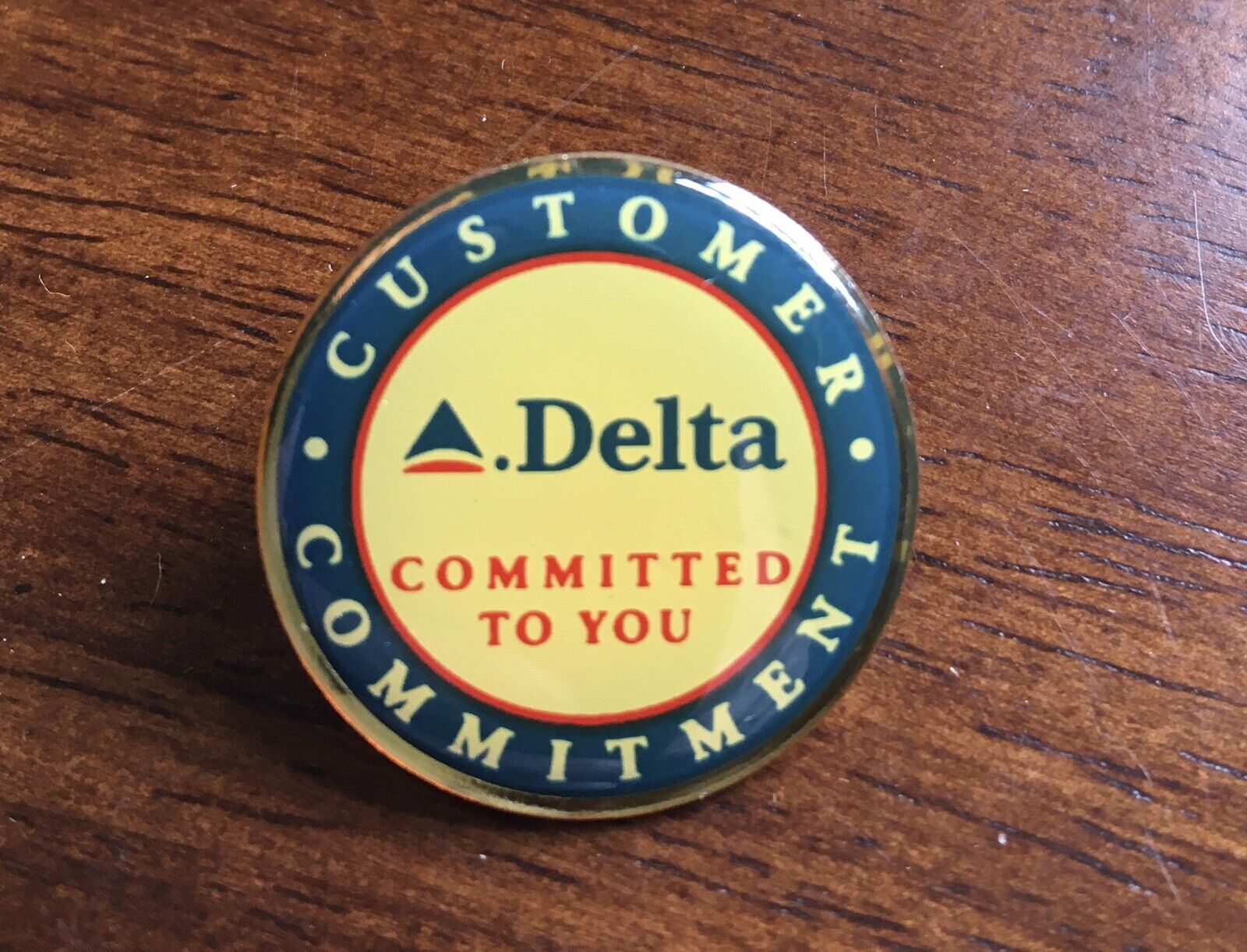 Vintage Delta Air Lines “Committed To You” Former Soft Widget Pin