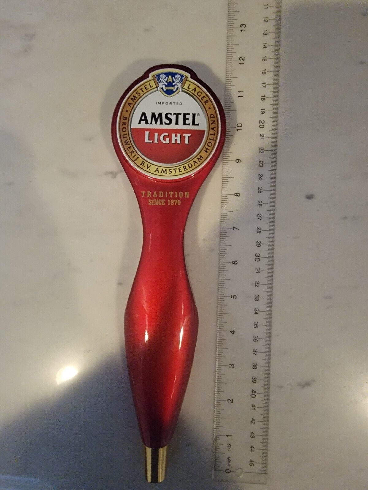 Amstel Light Ruby Red Tall NIB 11.5\