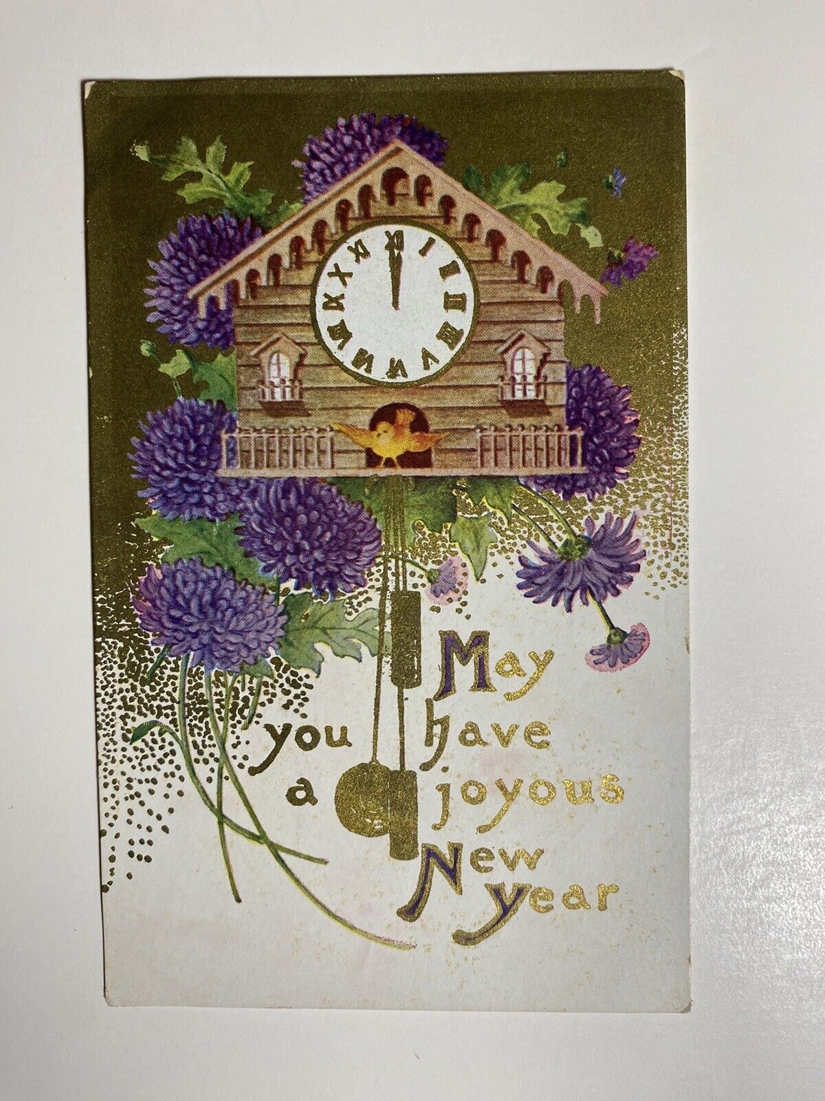 1910 May You Have A Joyous New Year Postcard