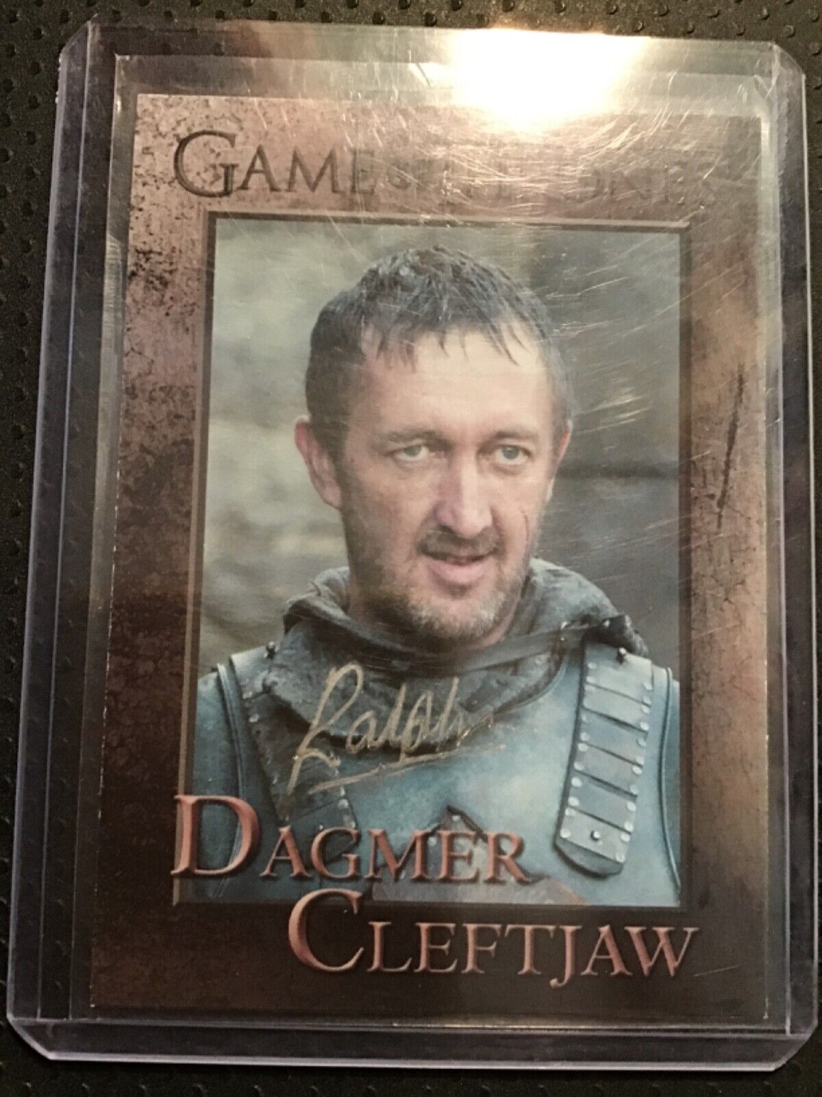 GAME OF THRONES CARD RALPH INESON AUTO & HARD SIGNED
