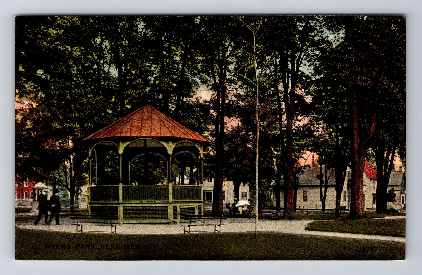 Herkimer NY-New York, Myers Park Vintage Souvenir Postcard