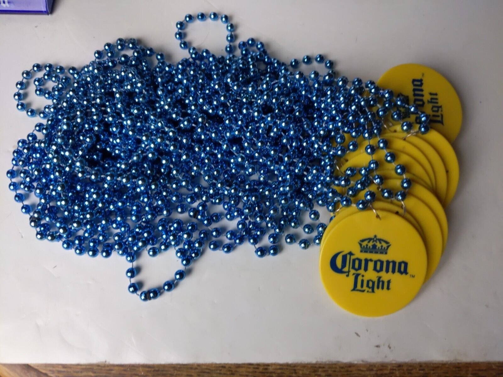 Corona Light Beads Lot of 16 Never Worn Blue 16\