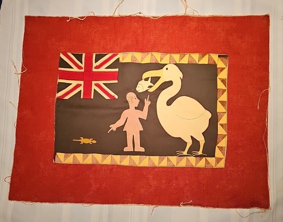 cushion made in the Asafo Flag style   