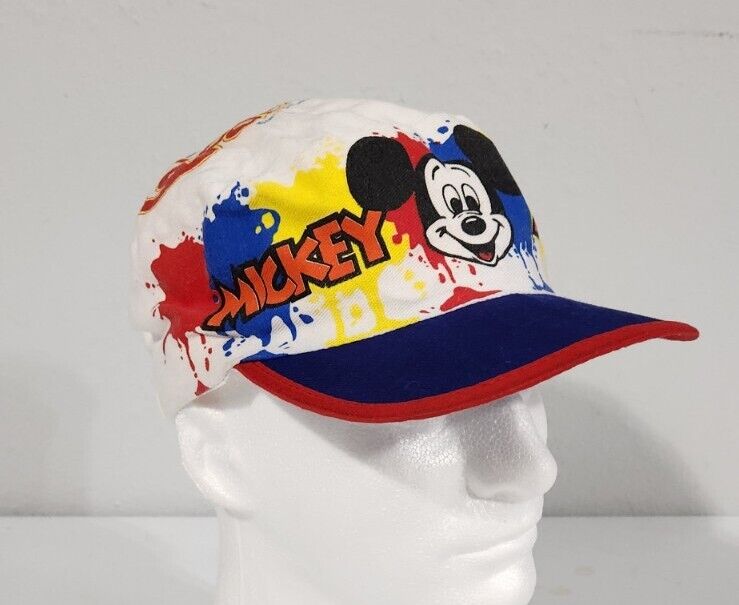 Vtg World on Ice Mickey Mouse hat Adjustable Cap 1980s