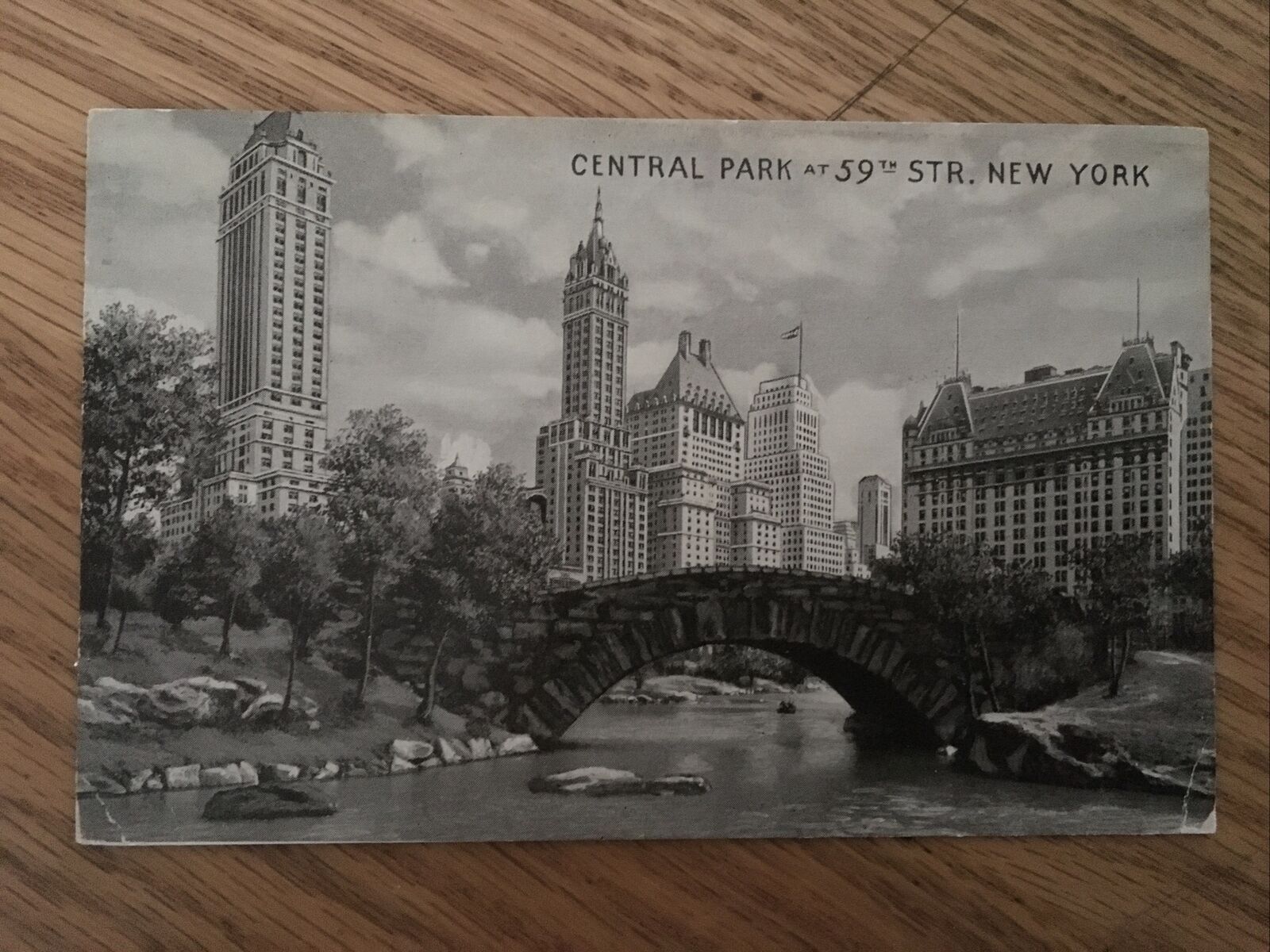c1933 Central Park At 59th Street, New York, NY Vintage Postcard