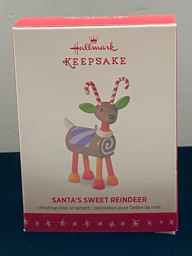 NIB 2016 Hallmark Keepsake Christmas Ornament SANTA\'S SWEET REINDEER  