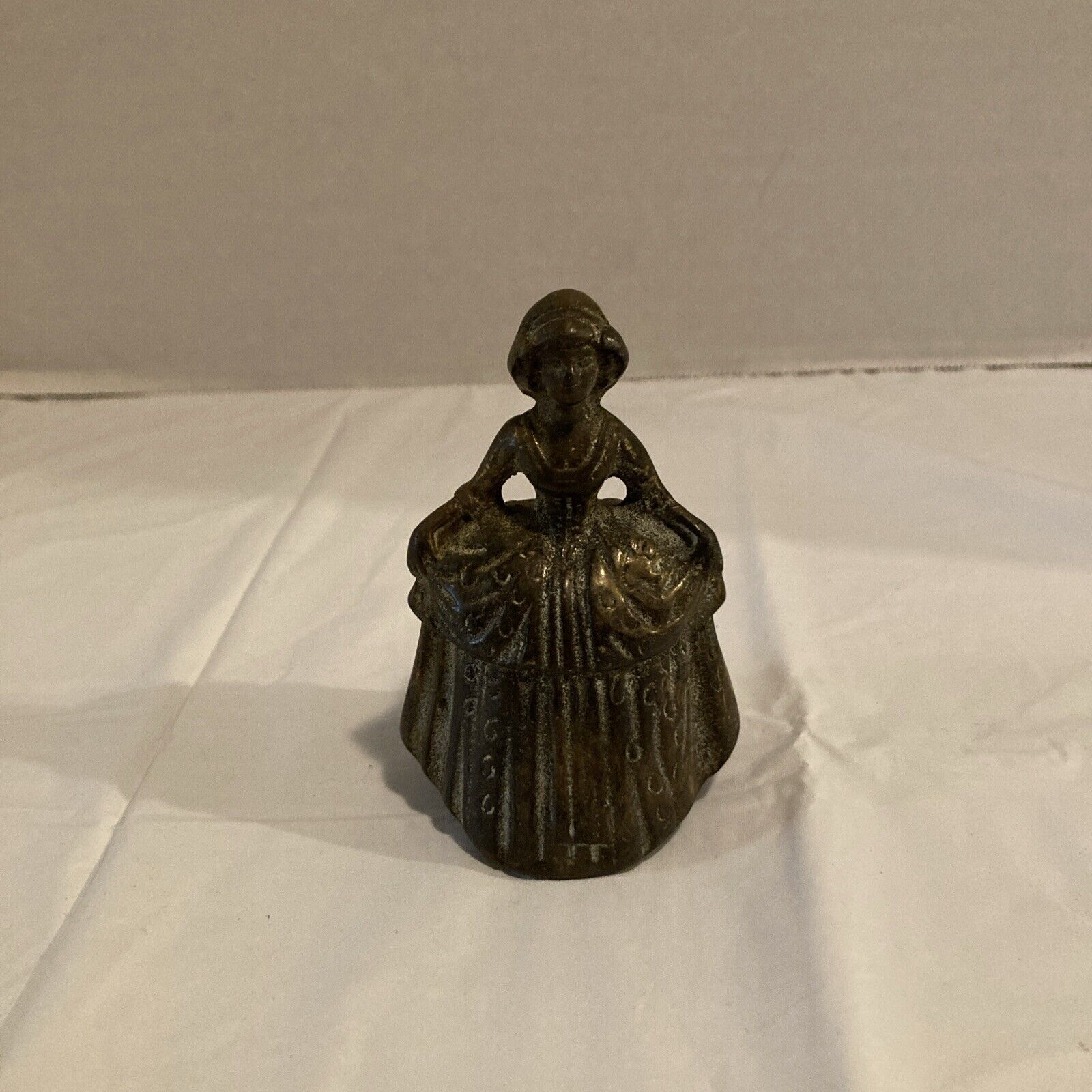 Vintage Jenny Lind Bell Brass Figural