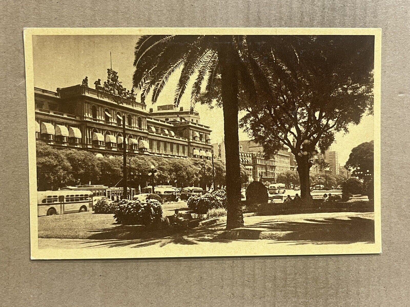 Postcard Buenos Aires Argentina Government House Alem Avenue Vintage PC